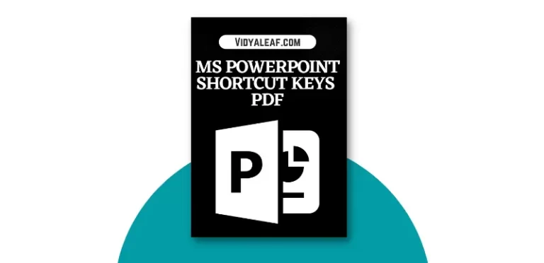 MS PowerPoint Shortcut Keys PDF