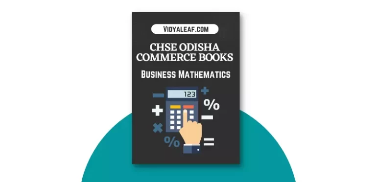 CHSE Odisha Plus Two Business Mathematics Book PDF