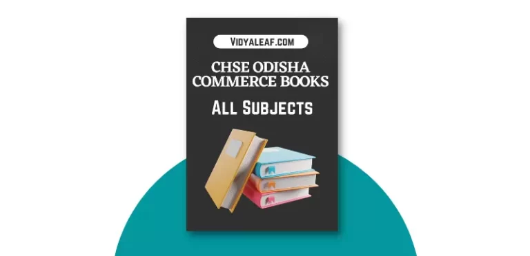 CHSE Odisha Plus Two Commerce Books PDF