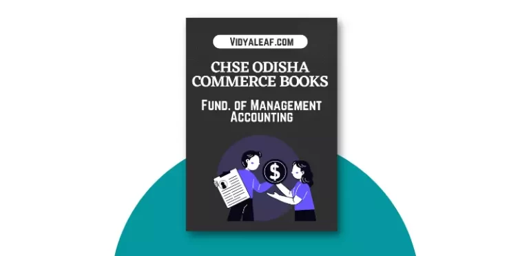 CHSE Odisha Plus Two Fund. of Management Accounting Book PDF