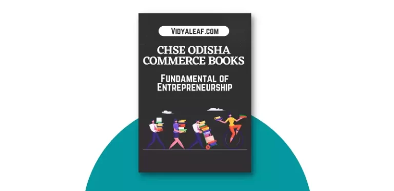 CHSE Odisha Plus Two Fundamental of Entrepreneurship Book PDF