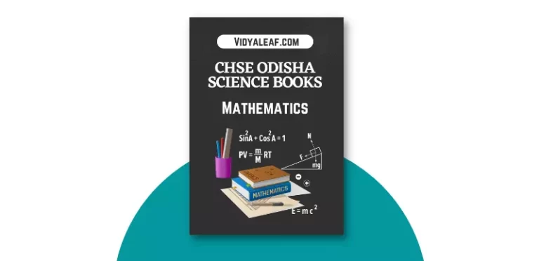 CHSE Odisha Plus Two Maths Book PDF