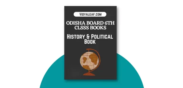 Odisha 6th Class History & Political Science Book PDF Download