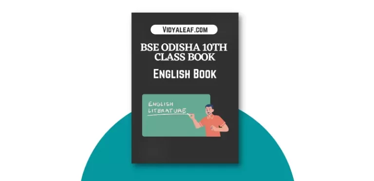 BSE Odisha 10th Class English Book PDF