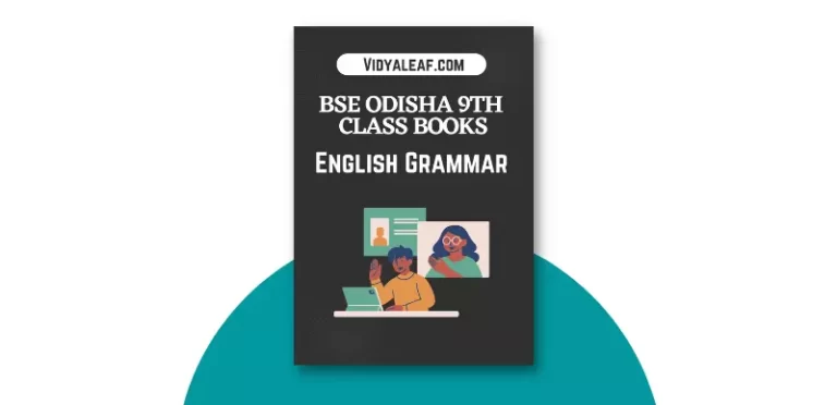 BSE Odisha 9th Class English Grammar Book PDF
