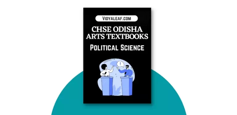 CHSE Odisha Plus Two Political Science Book PDF