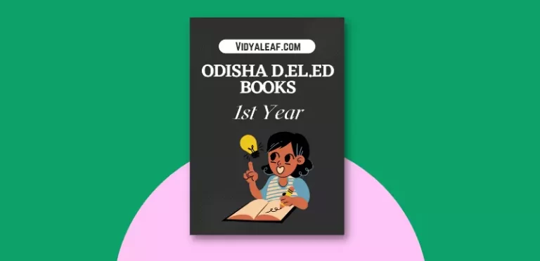 Odisha D.El.ED 1st Year Books PDF