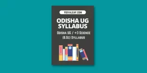 Odisha UG Science BSc Syllabus