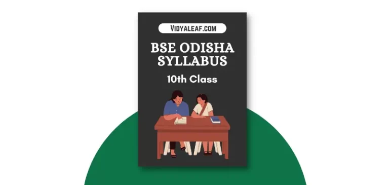 BSE Odisha 10th Class Syllabus