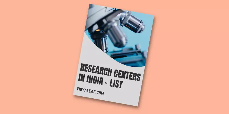 List of Important Research Centers in India