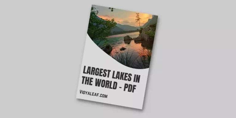 List of largest lakes in the World - PDF