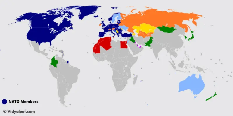 Map - Member states of NATO