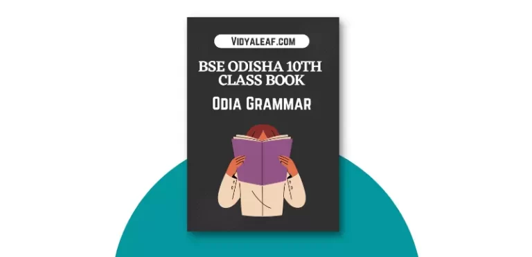 BSE Odisha 10th Class Odia Grammar Book PDF Download