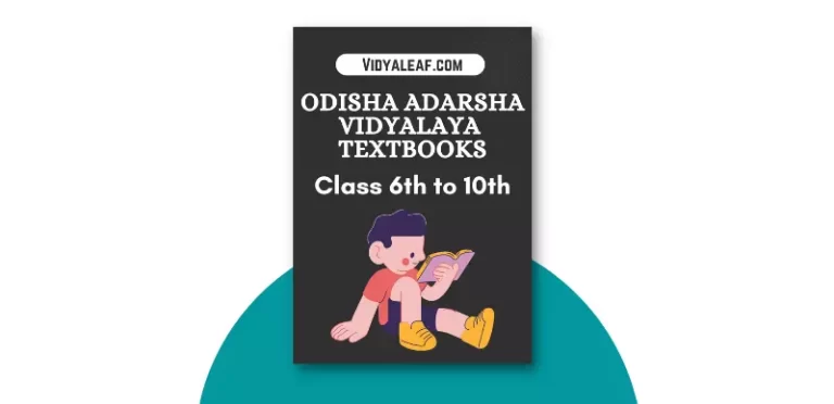Odisha Adarsha Vidyalaya OAV Books PDF